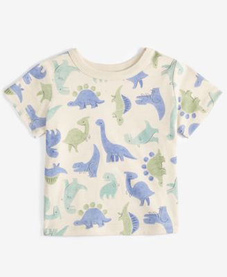 First Impressions - Baby Boys Short-Sleeve Dino-Print T-Shirt