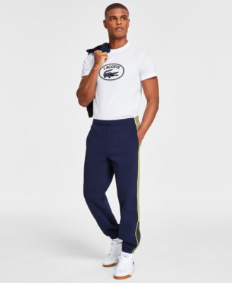 Lacoste - Men's Regular-Fit Colorblocked Double-Face Piqu&eacute; Jogger Pants