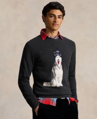 Polo Ralph Lauren - Men's Dog-Intarsia Cashmere Sweater