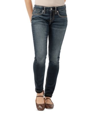 Silver Jeans Co. - Women's Girlfriend Mid Rise Skinny-Leg Jeans