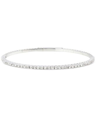 Macy's - Diamond Bangle Bracelet (1/2 ct. t.w.) in 10k White Gold
