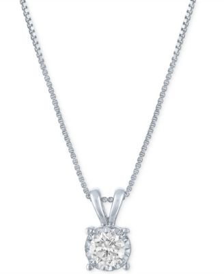 Forever Grown Diamonds - Lab-Grown Diamond Pendant Necklace (1/3 ct. t.w) in Sterling Silver