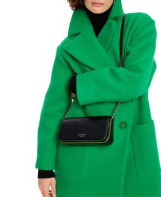kate spade new york - Devin Glitter Edge Saffiano Flap Chain Wallet