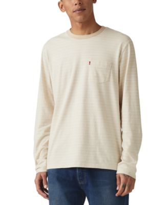 Levi's - Men's Long Sleeve Crewneck Pocket T-Shirt