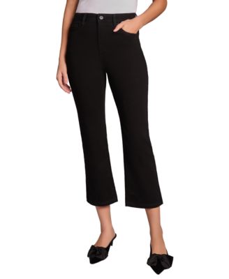 Jones New York - Women's High-Rise Cropped Kick Flare Jeans