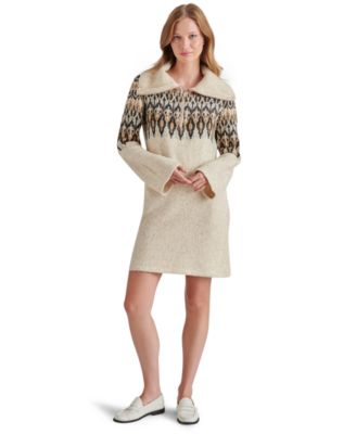 Steve Madden - Women's Essa Half-Zip Sweater Dress
