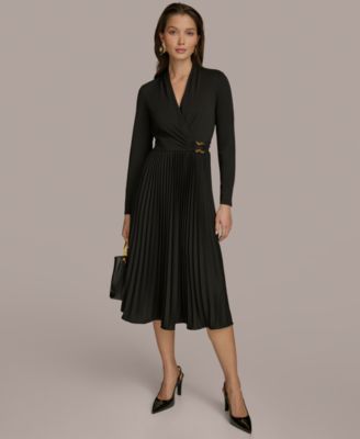 Donna Karan New York - Women's Pleated A-Line Dress