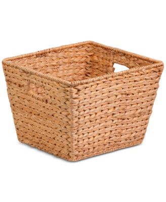 Honey Can Do - Tall Square Water Hyacinth Basket