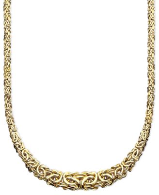 Italian Gold - Byzantine Necklace in Italian 14k Gold