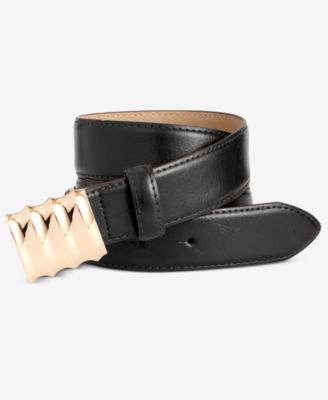 I.N.C. International Concepts - Ripple Buckle Patent Belt