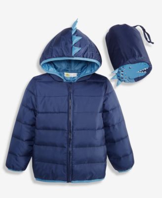 Epic Threads - Boys Toddler 2T-4T Dino Lightweight Hooded Packable Jacket
