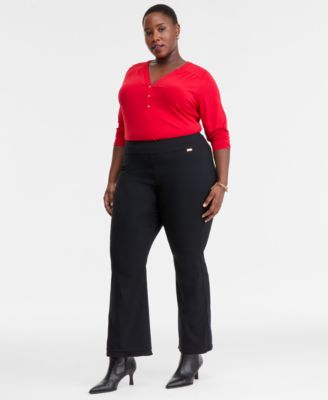 I.N.C. International Concepts - Plus Size Mid-Rise Bootcut Pants