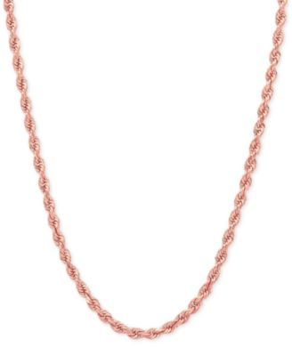 Macy's - Rope Chain Necklace in 14k Rose Gold
