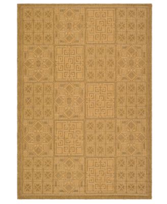 Safavieh - Area Rug, Indoor/Outdoor Courtyard CY6947 Gold 6'7" x 6'7" Round