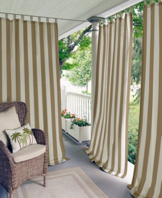 Elrene Home Fashions - Highland Stripe Indoor/Outdoor 50" x 108" Panel