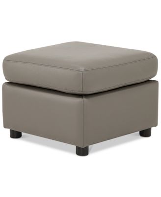 Furniture - Ennia Leather Ottoman