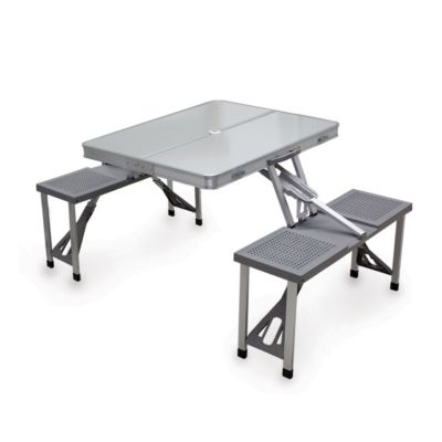 Oniva - Aluminum Portable Picnic Table with Seats