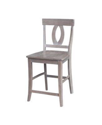 International Concepts - Cosmo Counterheight Stool - 24"Seat Height - WaSeat Heighted FiniSeat Height