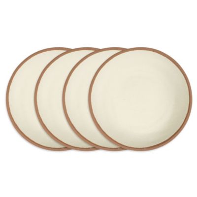 Q Squared - Potter Terracotta 10" Melaboo 4-Pc. Dinner Plate Set