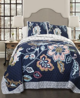 Lush Décor - Aster 3-Pc. Set Quilt Sets