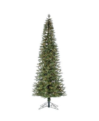 Sterling - 10-Foot High Pre-Lit Natural Cut Narrow Jackson Pine with Clear White Lights