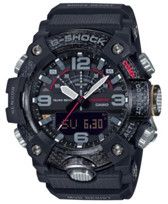 G-Shock - Men's Analog-Digital Connected Mudmaster Black Resin Strap Watch 53.1mm