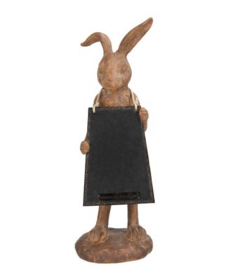 3R Studio - Rabbit Figurine Holding Working Chalkboard
