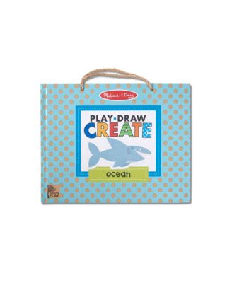 Melissa and Doug - Play, Draw, Create  Drawing Magnet Kit – Ocean 42 Magnets, 5 Dry-Erase Markers