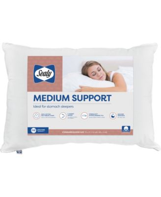 Sealy - Medium Support Pillow for Stomach Sleepers, Standard/Queen
