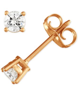 Macy's - Diamond Stud Earrings (1/4-1 ct. t.w.) in 14k White or Yellow Gold