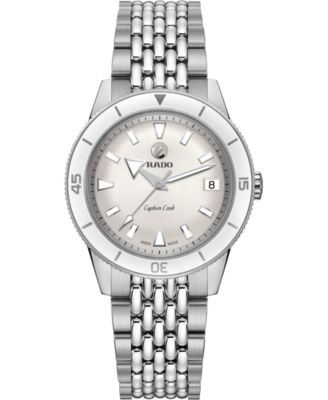 Rado - Women's Swiss Automatic Captain Cook Stainless Steel Bracelet Watch 37mm