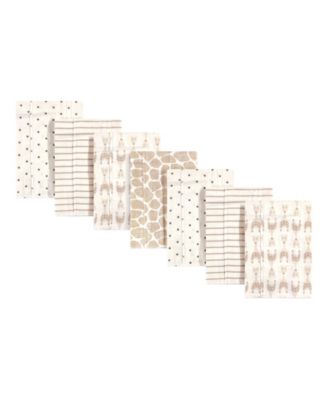 Hudson Baby - - Baby Boys and Girls Cotton Flannel Burp Cloths Set
