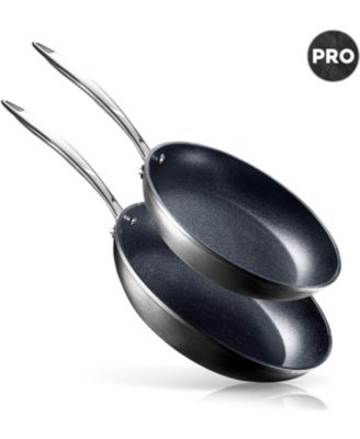 GraniteStone - Granite Stone Diamond Pro 2-Piece Aluminum Ultra-Nonstick Hard Anodized Diamond Infused Induction Capable Fry Pan Set