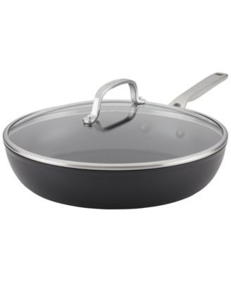 KitchenAid - Hard-Anodized Aluminum Nonstick 12" Fry Pan with Lid