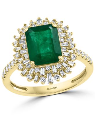 EFFY Collection - Emerald (2-1/5 ct. t.w.) & Diamond (1/2 ct. t.w.) Ring in 14k Gold