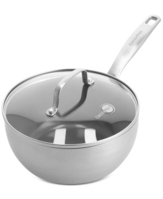 GreenPan - Chatham Stainless Ceramic Nonstick 2.5-Qt. Saucepan & Lid