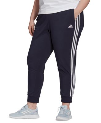 adidas - Essentials Plus Size 3-Stripe Tapered Pants