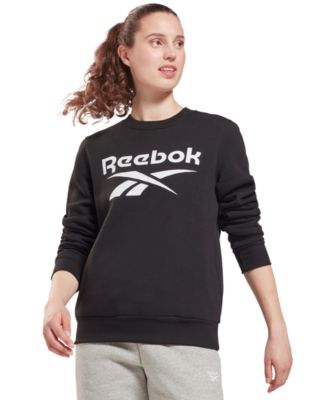 Reebok - Women's Identity Logo Fleece Crew Sweatshirt