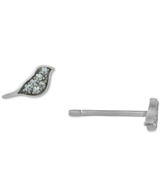 Giani Bernini - Cubic Zirconia Bird Stud Earrings in Sterling Silver