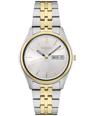 Seiko - Men's Essentials Two-Tone Stainless Steel Bracelet Watch 37mm
