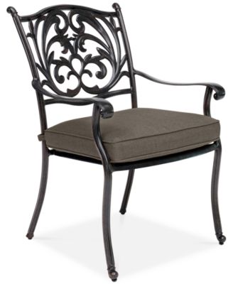Agio - Chateau Aluminum Outdoor Dining Chair with Cushion