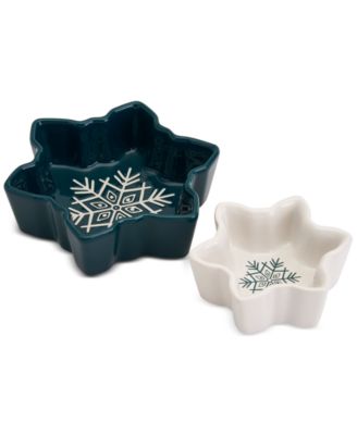 Tabletops Unlimited - Winter Forest Figural Bowl, Set of 2