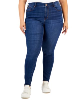 Celebrity Pink - Plus Size Outsiders Wash Super-Soft Skinny Jeans
