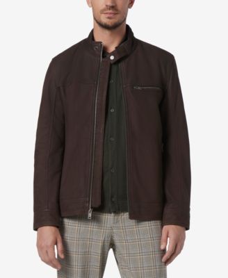 Marc New York - Men's Norworth Sueded Finish Leather Racer Jacket