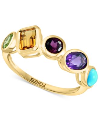 EFFY Collection - Multi-Gemstone Bezel Statement Ring (1-7/8 ct. t.w.) in 14k Gold