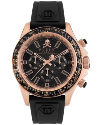 Philipp Plein - Men's Chronograph Nobile Racing Black Silicone Strap Watch 43mm