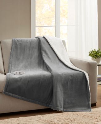 Premier Comfort - Heated Plush to Sherpa Throw