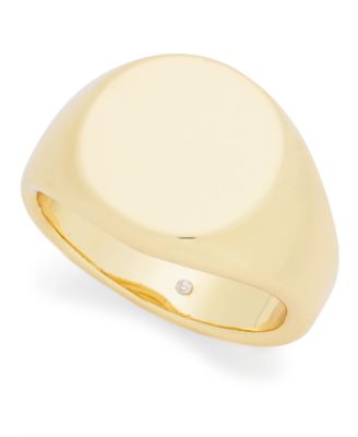 On 34th - Gold-Tone Signet Ring