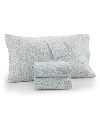 Charter Club - Printed Flannel Cotton 4-Pc. Sheet Set, King, Created for Macy's