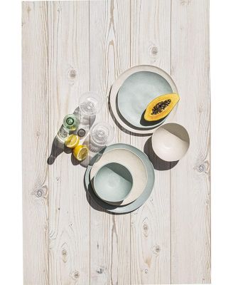 TarHong - Organic Coupe Wheat 12 Piece Dinnerware Set, Service for 4